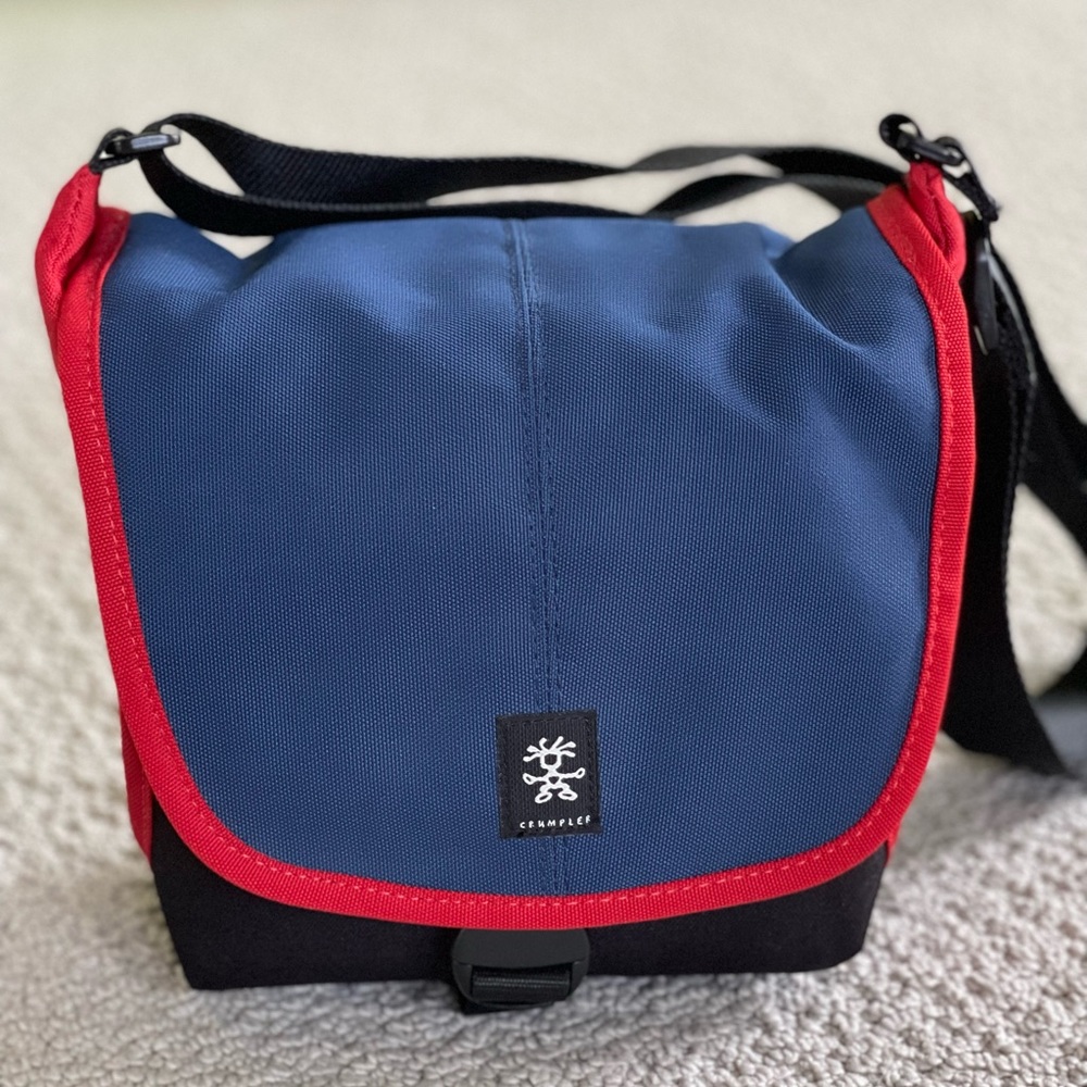 Crumpled 4 million camera bag